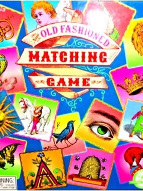 Old Fashioned Matching Game - Colorful Illustration Deck